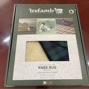 NIB Irelamb Samuel Lamont Grp. Virgin Wool Knee Rug Blanket Throw Fleece